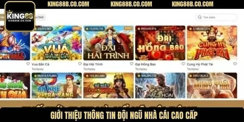 Giới thiệu thông tin đội ngũ nhà cái cao cấp