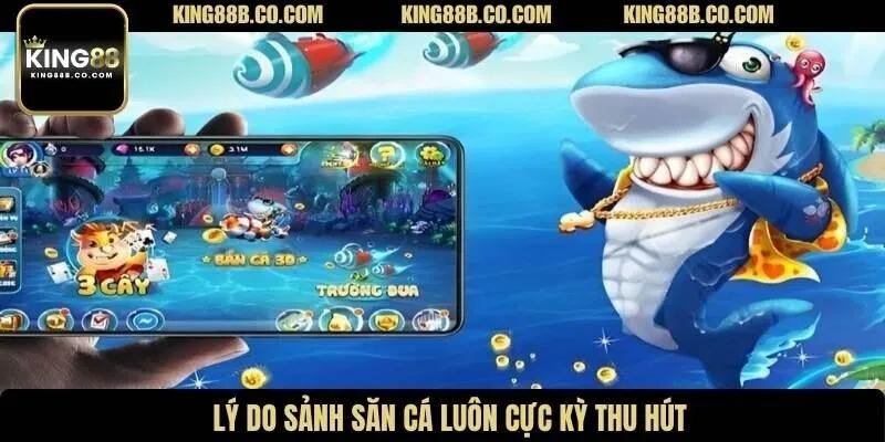 Lý do sảnh săn cá luôn cực kỳ thu hút